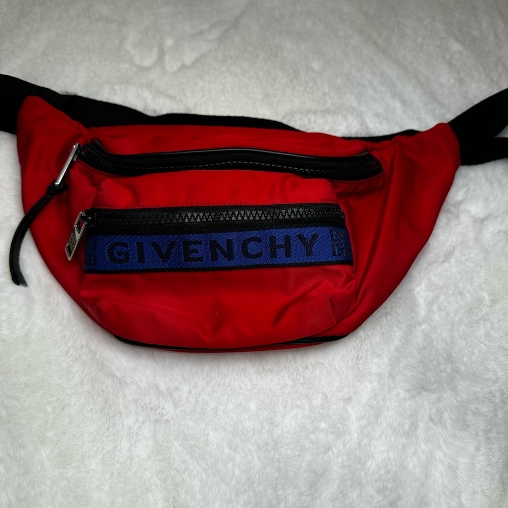 Givenchy Red and Black Belt Bag-unisex no box